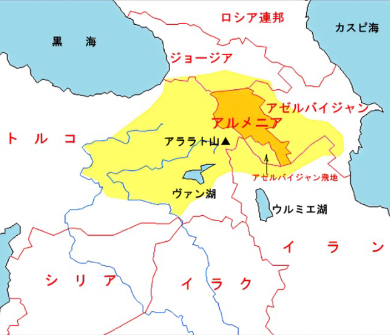 古代アルメニア地図